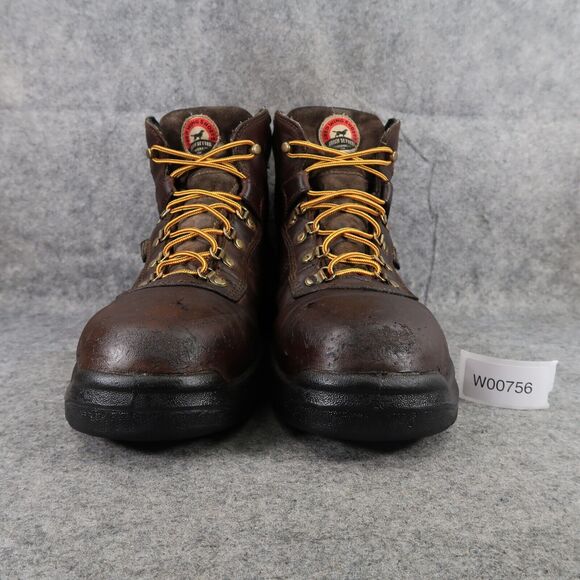 Red Wing Shoes Mens 12 Work Boot Leather Irish Setter Safety Toe Waterproof Ely - Picture 5 of 16